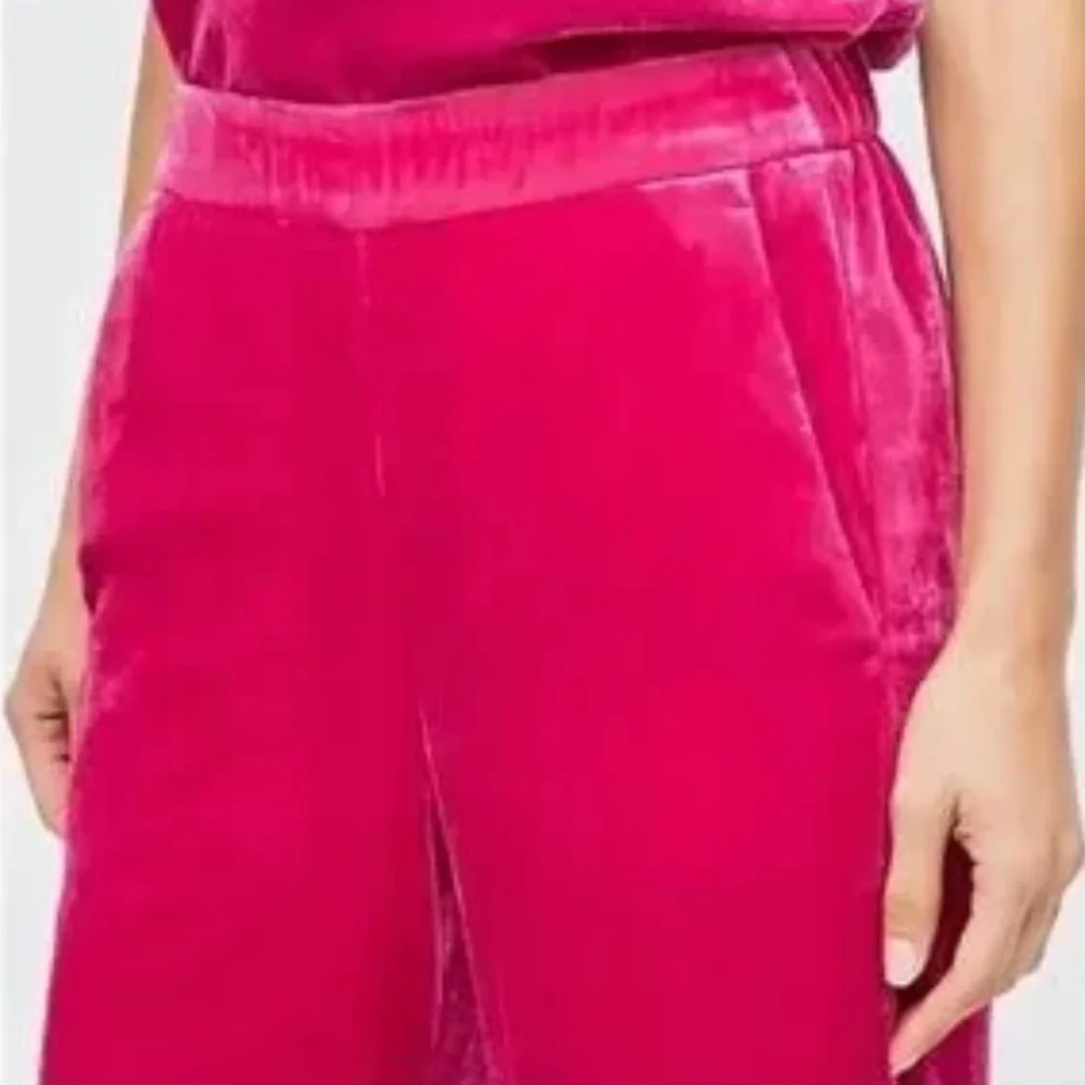 J.Crew Peyton Pull-On Velvet Pants Fuchsia Size 4 excellent condition